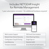 Netgear wax620 - ax3600 dual band poe + multi-gig access point (wit, wifi 6)