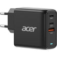 Acer 100w (67w pd) met netvoeding en usb-a, 2x usb-c oplader (zwart)