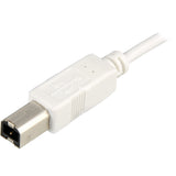 Sharkoon usb 2.0 kabel, usb-a > usb-b (wit, 0,5 meter)