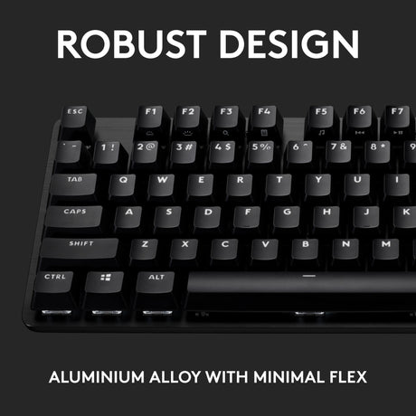 Logitech g413 tkl se mechanisch gaming toetsenbord (zwart, us-international lay-out (qwerty), gl tactile, 80% (tkl))