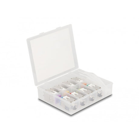 Delock rj45 jack > lsa cat 6a toolfree keystone module (meerkleurig, 8 stuks)
