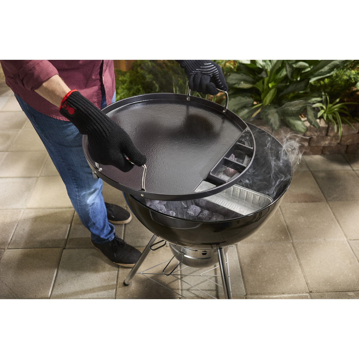 Weber full-size plancha voor houtskoolbarbecues 57cm
