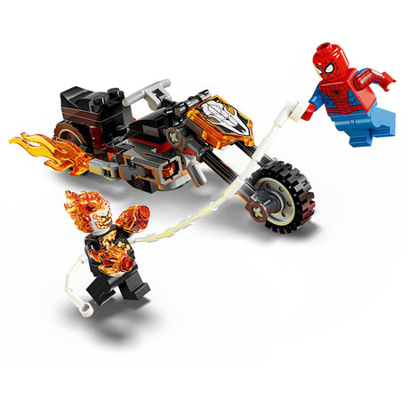 Lego marvel spider-man vs. ghost rider motor speelgoed voor kinderen 76335