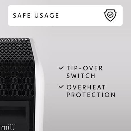 Mill gentle air wifi olieradiator oil2000wifi3 black (wit zwart, 2000w)