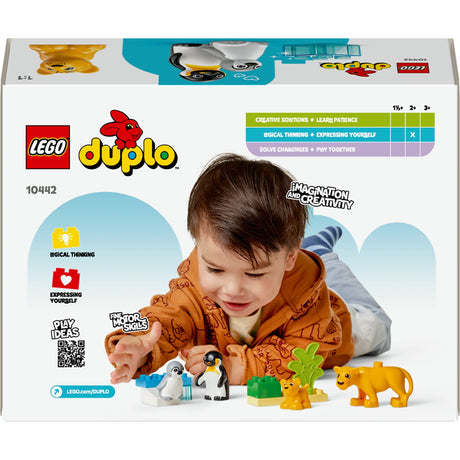 Lego duplo stad families van wilde dieren: pinguïns en leeuwen speelgoed voor peuters 10442
