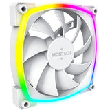 Montech ax120 fan pwm 3-pack rgb case fans (wit, 3 stuks, 120 x 120 x 25 mm)