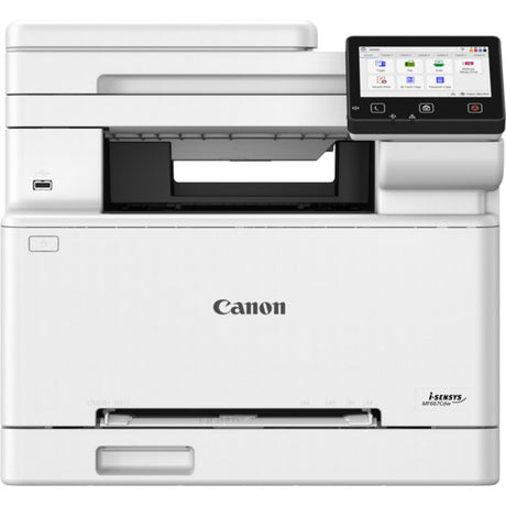 Canon i-sensys mf667cdw all-in-one kleurenlaserprinter met faxfunctie (grijs zwart, kopie, scan, fax, usb, lan, wlan)
