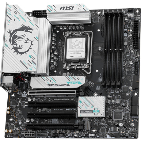 Msi b860m gaming plus wifi socket 1851 moederbord (raid, 5gb-lan, wi-fi 7, bt, sound, µatx)