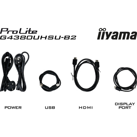 Iiyama g-master red eagle g4380uhsu-b2 42.5 4k uhd gaming monitor (zwart, 2x hdmi, 2x displayport, 4x usb-a, usb-b, 144 hz)