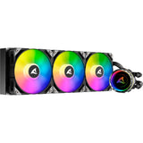 Sharkoon s90 rgb waterkoeling (zwart, 4-pins pwm fan-connector)