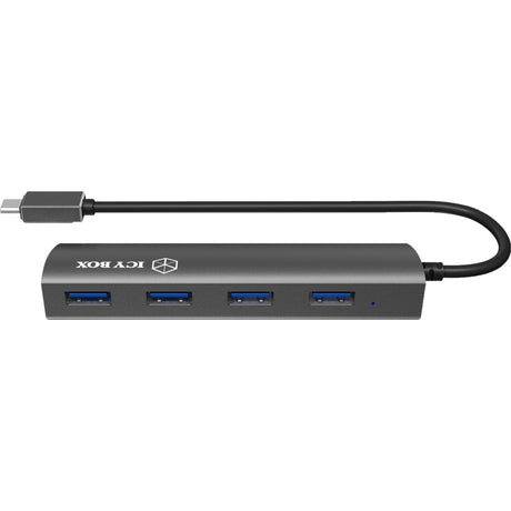Icy box ib-ac6405-c usb-hub (antraciet, usb type-c hub)