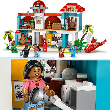 Lego disney - lilo en stitch strandhuis constructiespeelgoed (43262)