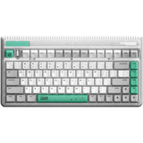 Iqunix og80 wormhole wireless mechanical keyboard (grijs, us lay-out (qwerty), cherry mx brown, 80% (tkl), rgb leds, hot-swappable, pbt, 2.4ghz | bluetooth 5.1 | usb-c)