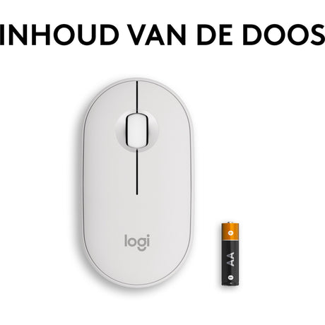 Logitech pebble mouse 2 m350s (wit)