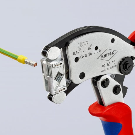Knipex twistor16 97 53 18 krimptang adereindhulzen 0.14 tot 16 mmâ²