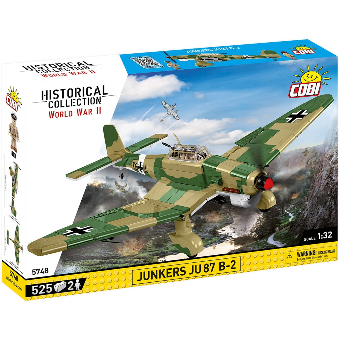 Cobi historical collection - junkers ju 87 b-2 constructiespeelgoed (schaal 1:32)