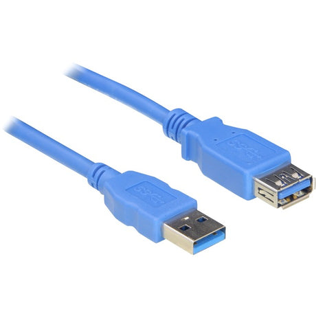 Delock usb 3.0a male naar usb 3.0a female verlengkabel (blauw, 5 meter)