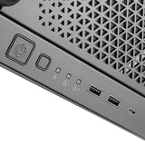 Silverstone rm51 rack behuizing (zwart | 5u | 2x usb-a | 1x usb-c)