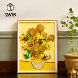 Lego art vincent van gogh – zonnebloemen bouwpakket voor volwassenen en wanddecoratie 31215