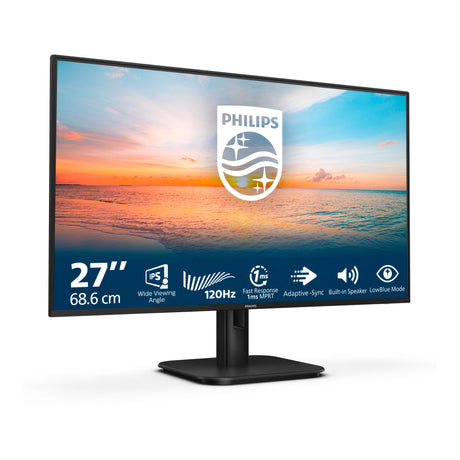 Philips 27e1n1200a 00 27 monitor (zwart, 1x displayport, 1x hdmi, 1x vga, 120 hz)