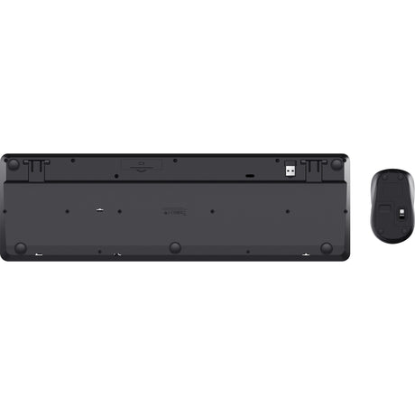 Trust ody ii stille draadloze toetsenbord- en muisset desktopset (zwart, us lay-out (qwerty), membraan, 100%, 800 dpi - 1.600 dpi)