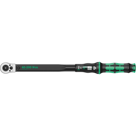 Wera click-torque c 3 push r l instelbare draaimomentsleutel (zwart groen, 40-200 nm)