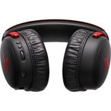 Mchose v9 pro wireless over-ear gaming headset (zwart rood, pc laptop playstation switch smartphone, 2.4g bluetooth wired type-c)