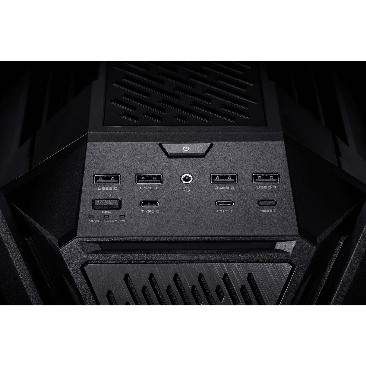 Asus rog hyperion gr701 big tower behuizing (zwart | 4x usb-a | 2x usb-c | rgb | tempered glass)
