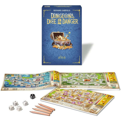 Ravensburger dungeons, dice and danger bordspel (engels, 1 - 4 spelers, 30 - 45 minuten, vanaf 12 jaar)