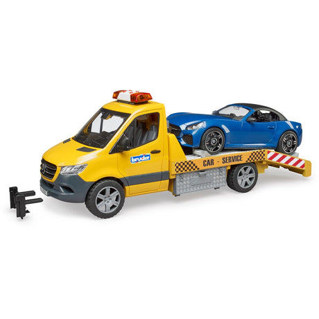 Bruder mercedes benz sprinter auto transport en roadster modelvoertuig (02675)