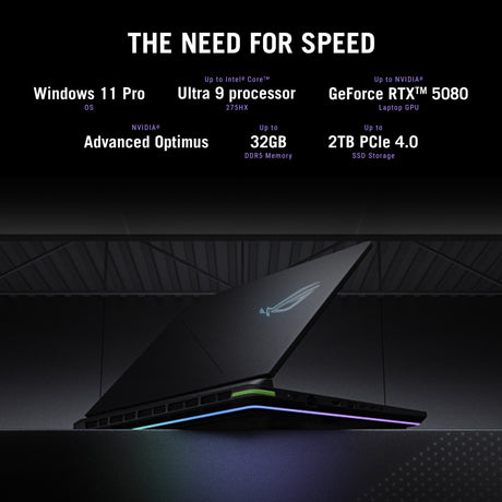 Asus rog strix g18 g815lr-s9103w 18 copilot+ gaming laptop (zwart grijs | core ultra 9 275hx | rtx 5070 ti | 32 gb | 2 tb ssd)