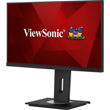 Viewsonic vg2448a-2 24 monitor (zwart (mat) zilver, 1x displayport, 1x hdmi, 1x vga, 4x usb-a)