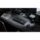 Keychron q3 ultra-m1 8k wireless custom mechanical keyboard (zwart, us lay-out (qwerty), silk pom red, 80% (tkl), rgb, hot swap, 8k, 2.4 ghz | bluetooth 5.2 | usb-c)