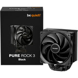 Be quiet! pure rock 3 black cpu-koeler (zwart, 4-pins pwm fan-connector)