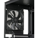Silverstone fara r1 v2 midi tower behuizing (zwart | 3x usb-a | tempered glass)