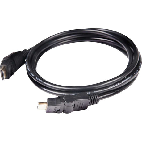 Club 3d hdmi 2.0 360° rotary kabel (zwart, 2 meter, 4k 60hz)