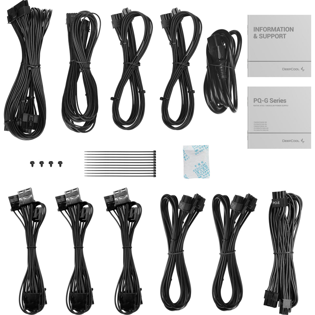 Deepcool gamerstorm pq850g 850 watt voeding (zwart, 1x 12v-2x6)
