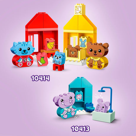 Lego duplo - dagelijkse gewoontes - eten en slapen constructiespeelgoed (10414)