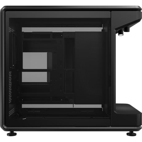 Cooler master masterframe 360 stage lcd midi tower behuizing (zwart | 2x usb-a | 1x usb-c | tempered glass)