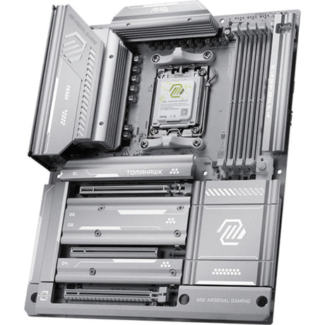 Msi mag x870e tomahawk max wifi pz socket am5 moederbord (wit, raid, 5gb-lan, wi-fi 7, bt 5.4, sound, atx)