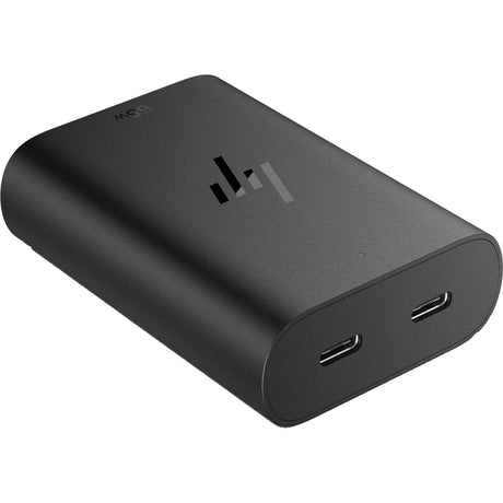 Hp 65w gan usb-c laptop oplader (zwart, 2x usb-c)