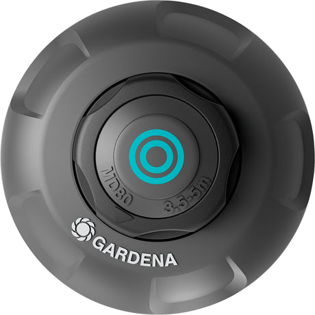 Gardena pop-up sprinkler md80 sproeier (zwart grijs, sproeiafstand tussen 3,5 m en 5 m)