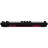 Lorgar kbp7075w rgb mechanisch gaming toetsenbord (zwart, us lay-out (qwerty), logar toxic purple, 75%, rgb, hot-swappable, pbt double-shot, bluetooth | 2.4ghz | usb)