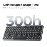 Keychron b3 pro-k1 toetsenbord (grijs, us lay-out (qwerty), scissor switches, 75%, abs keycaps, 2.4 ghz | bluetooth | usb)