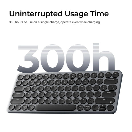 Keychron b3 pro-k1 toetsenbord (grijs, us lay-out (qwerty), scissor switches, 75%, abs keycaps, 2.4 ghz | bluetooth | usb)