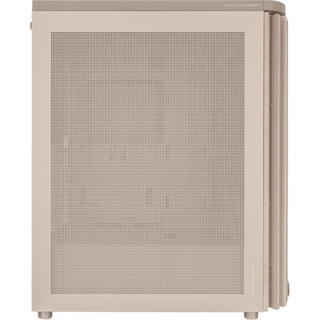 Asus proart pa401 wood edition - mesh panel midi tower behuizing (beige houtkleur | 2x usb-a | 1x usb-c)