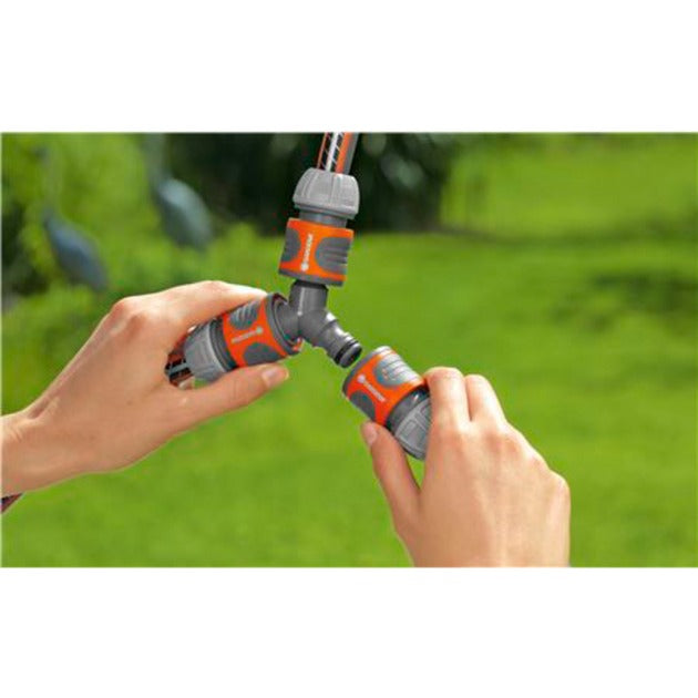 Gardena tweezijdige-slangkoppelingset-oranje-en-grijs-18287-20