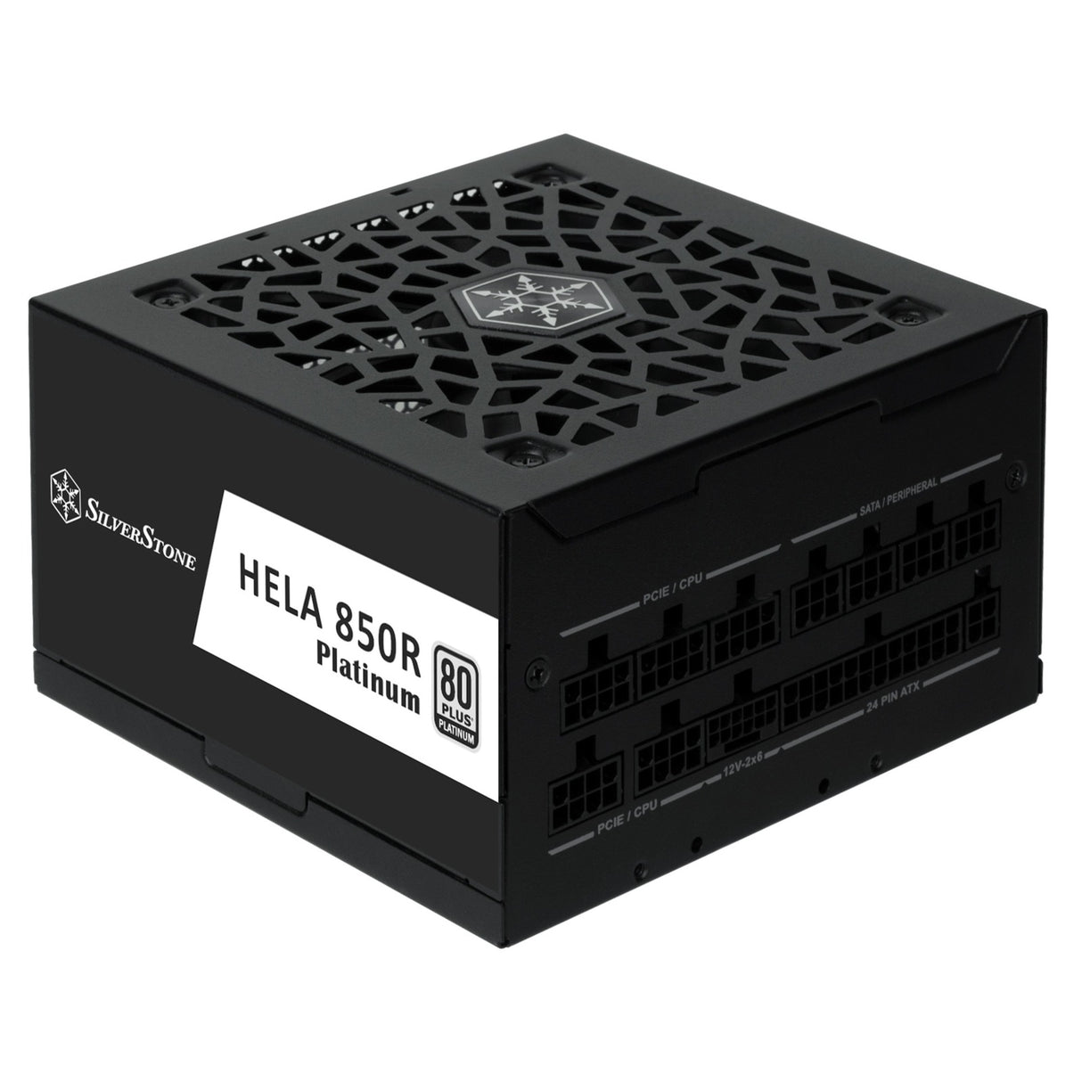 Silverstone hela 850r platinum modulaire 850 watt voeding (zwart, 4x pcie)