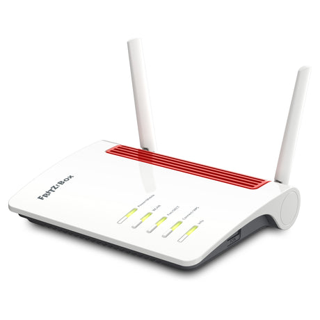 Fritz! box 6850 4g edition international router (wit rood, mesh wi-fi, 4g 3g)