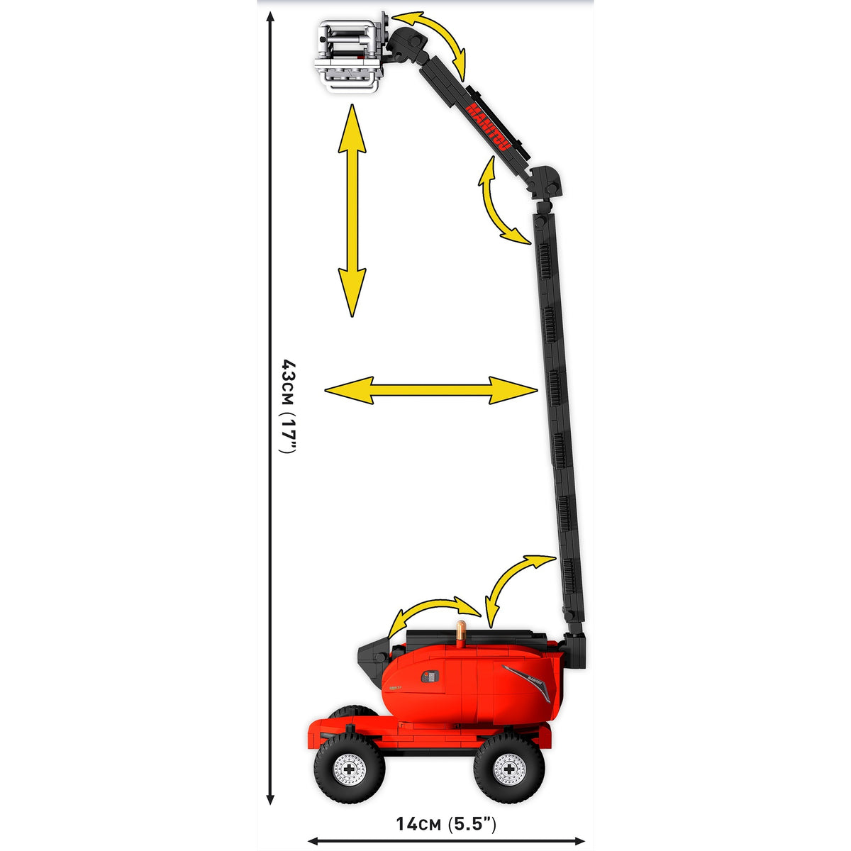 Cobi youngtimer collection - manitou 280 tj constructiespeelgoed